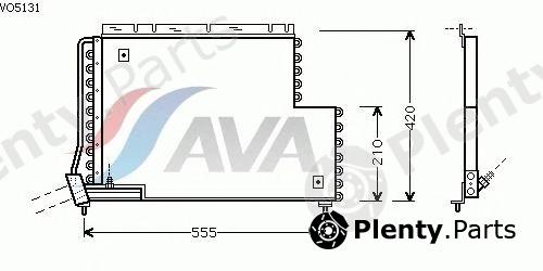  AVA QUALITY COOLING part VO5131 Condenser, air conditioning