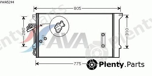  AVA QUALITY COOLING part VWA5244 Condenser, air conditioning