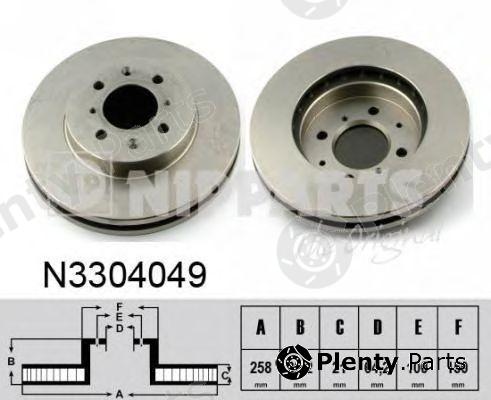  NIPPARTS part N3304049 Brake Disc