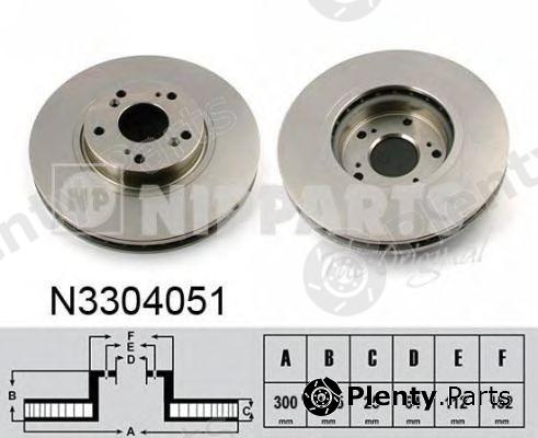  NIPPARTS part N3304051 Brake Disc
