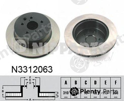  NIPPARTS part N3312063 Brake Disc