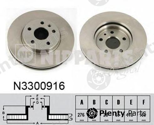  NIPPARTS part N3300916 Brake Disc