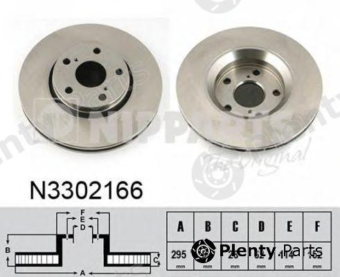  NIPPARTS part N3302166 Brake Disc