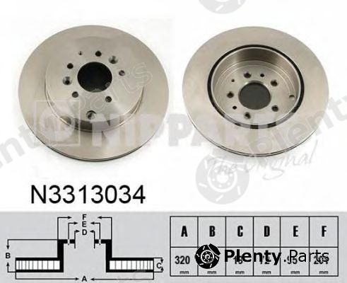  NIPPARTS part N3313034 Brake Disc