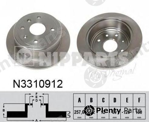  NIPPARTS part N3310912 Brake Disc