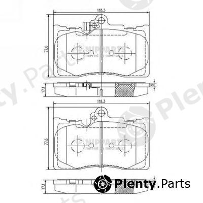  NIPPARTS part N3602134 Brake Pad Set, disc brake