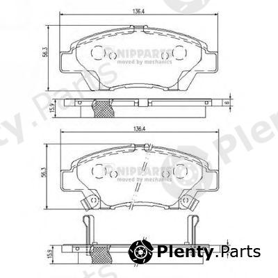  NIPPARTS part N3604068 Brake Pad Set, disc brake