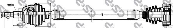  GSP part 203046 Drive Shaft