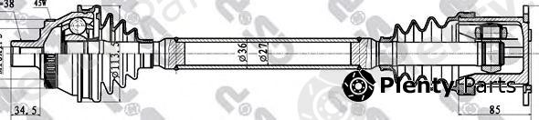  GSP part 203057 Drive Shaft