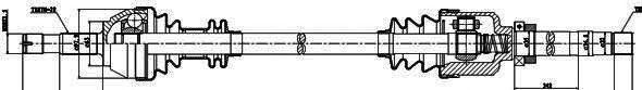  GSP part 210103 Drive Shaft