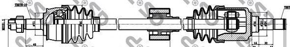  GSP part 217033 Drive Shaft