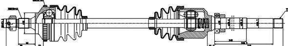  GSP part 245020 Drive Shaft