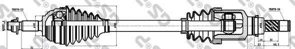  GSP part 299070 Drive Shaft