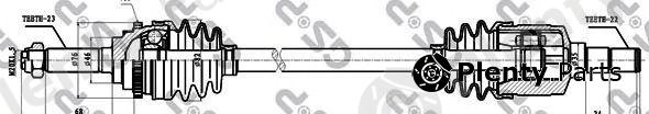  GSP part 212044 Drive Shaft