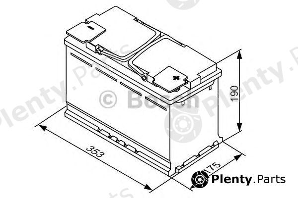  BOSCH part 0092S60130 Starter Battery; Starter Battery