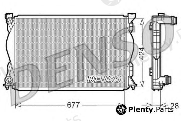Denso DRM21026 Radiatore Motore - Compatibile Con PEUGEOT 207, CITROËN C3, C2, Pluriel E Altri - Ricambio OE 1330S1