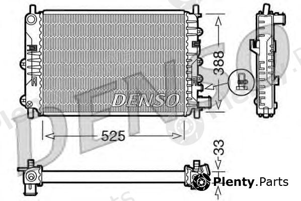  DENSO part DRM10025 Radiator, engine cooling
