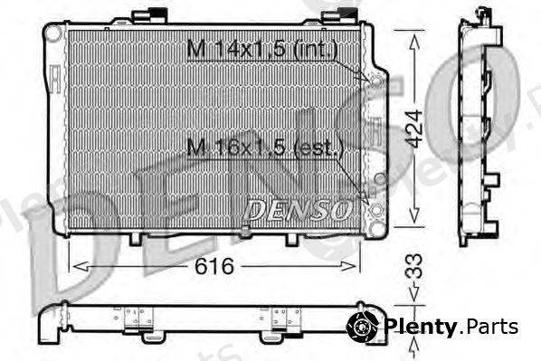  DENSO part DRM17071 Radiator, engine cooling