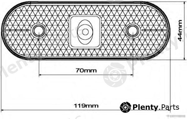  HERTH+BUSS ELPARTS part 82710252 Outline Lamp