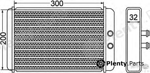  HELLA part 8FH351308-261 (8FH351308261) Heat Exchanger, interior heating