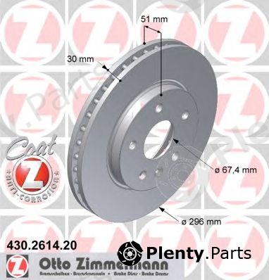  ZIMMERMANN part 430261420 Brake Disc