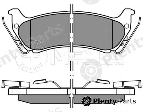  MEYLE part 0252319017/W (0252319017W) Brake Pad Set, disc brake