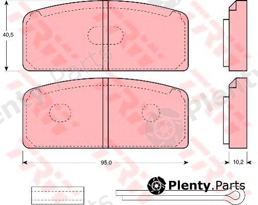  TRW part GDB108 Brake Pad Set, disc brake