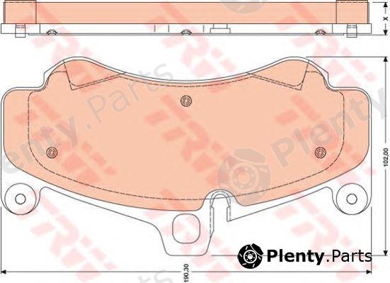  TRW part GDB1779 Brake Pad Set, disc brake