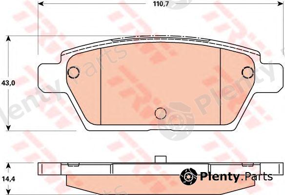  TRW part GDB3517 Brake Pad Set, disc brake