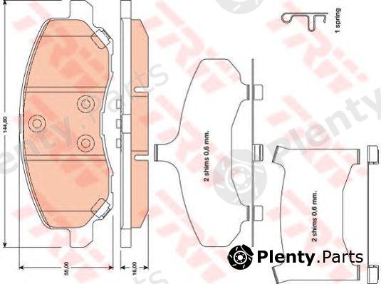  TRW part GDB4142 Brake Pad Set, disc brake