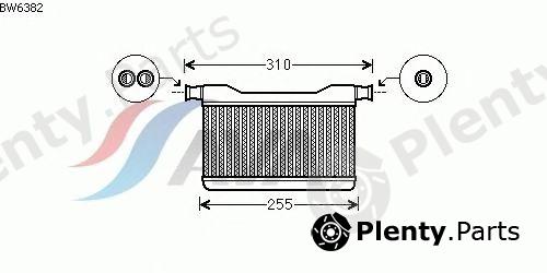  AVA QUALITY COOLING part BW6382 Heat Exchanger, interior heating