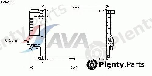  AVA QUALITY COOLING part BWA2201 Radiator, engine cooling