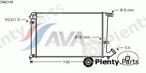  AVA QUALITY COOLING part CNA2148 Radiator, engine cooling