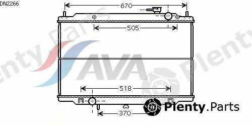 AVA QUALITY COOLING part DN2266 Radiator, engine cooling