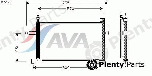 AVA QUALITY COOLING part DN5175 Condenser, air conditioning