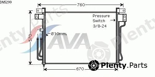  AVA QUALITY COOLING part DN5299 Condenser, air conditioning