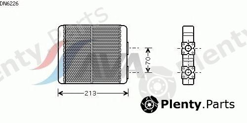  AVA QUALITY COOLING part DN6226 Heat Exchanger, interior heating