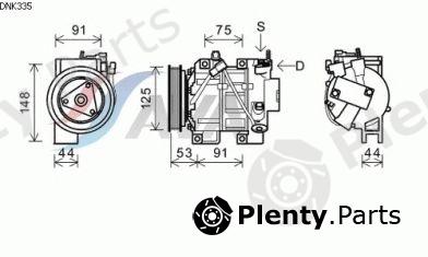  AVA QUALITY COOLING part DNK335 Compressor, air conditioning