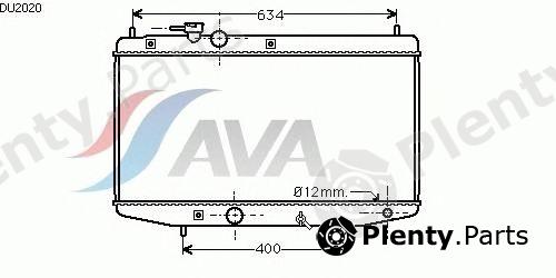 AVA QUALITY COOLING part DU2020 Radiator, engine cooling
