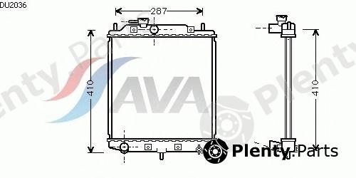  AVA QUALITY COOLING part DU2036 Radiator, engine cooling