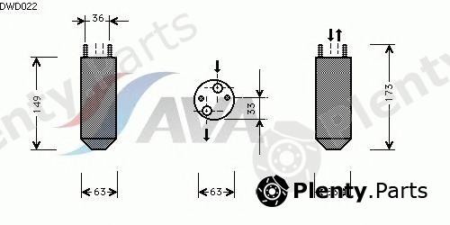  AVA QUALITY COOLING part DWD022 Dryer, air conditioning