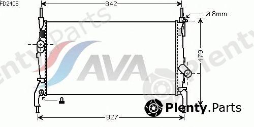  AVA QUALITY COOLING part FD2405 Radiator, engine cooling