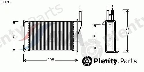  AVA QUALITY COOLING part FD6095 Heat Exchanger, interior heating
