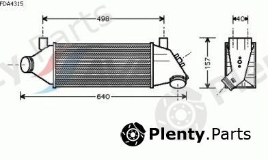  AVA QUALITY COOLING part FDA4315 Intercooler, charger
