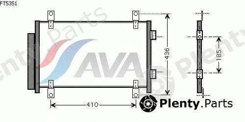  AVA QUALITY COOLING part FT5351 Condenser, air conditioning