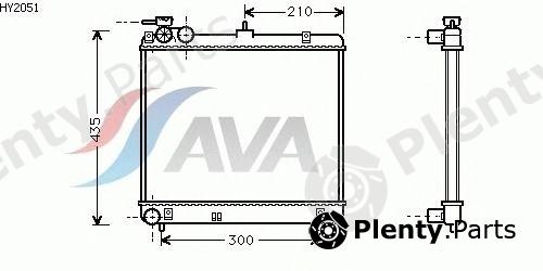  AVA QUALITY COOLING part HY2051 Radiator, engine cooling