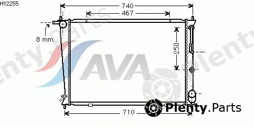  AVA QUALITY COOLING part HY2255 Radiator, engine cooling