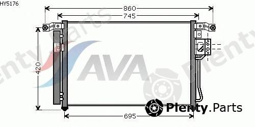  AVA QUALITY COOLING part HY5176 Condenser, air conditioning