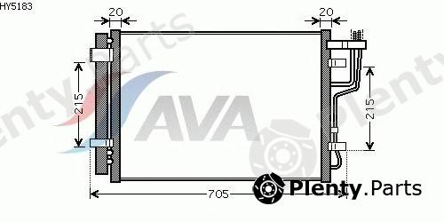  AVA QUALITY COOLING part HY5183 Condenser, air conditioning