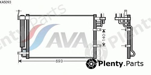  AVA QUALITY COOLING part KA5093 Condenser, air conditioning